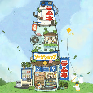 Ramune Soda Mart Art Print | Sushiboiiyy (CAN)