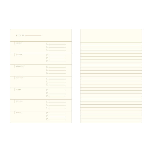 Ruler Grid Undated Weekly Planner Journal | Ruff House Print Shop (KS)