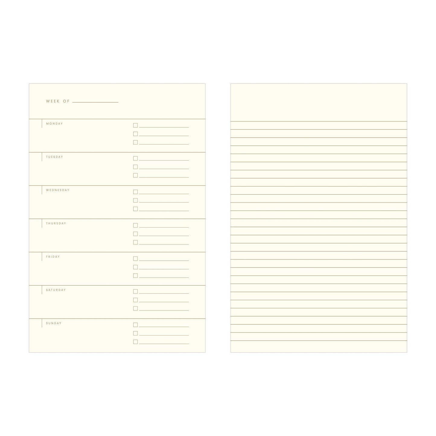 Simple Plan Undated Weekly Planner Journal | Ruff House Print Shop (KS)