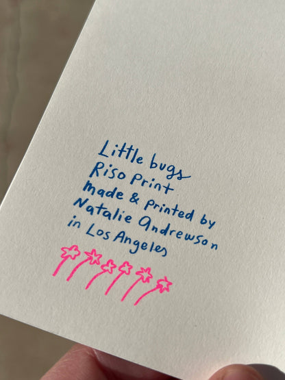 Little Bugs Risograph Birthday Card | Natalie Andrewson (CA)