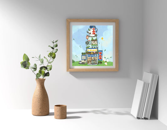 Ramune Soda Mart Art Print | Sushiboiiiyy (CAN)