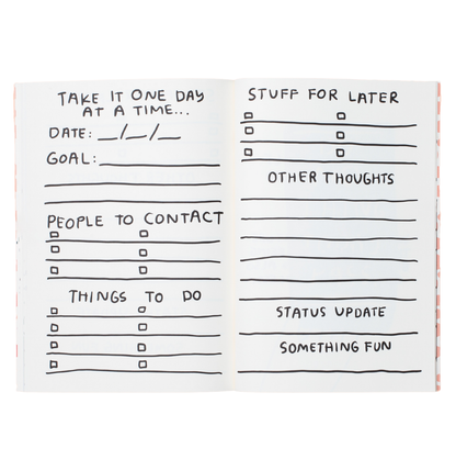 Make It Happen journal daily planning spread with goals and to-dos