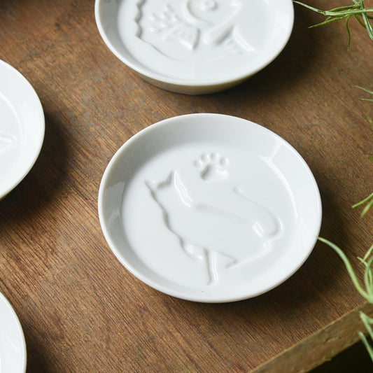 Sitting Cat Ceramic Sauce Dish (Japan)