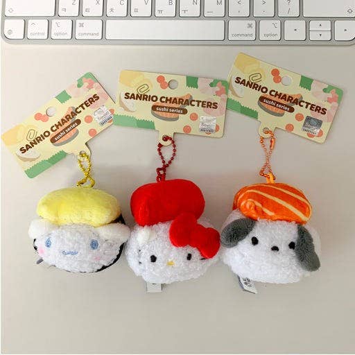 Sanrio Sushi Plush Keychain