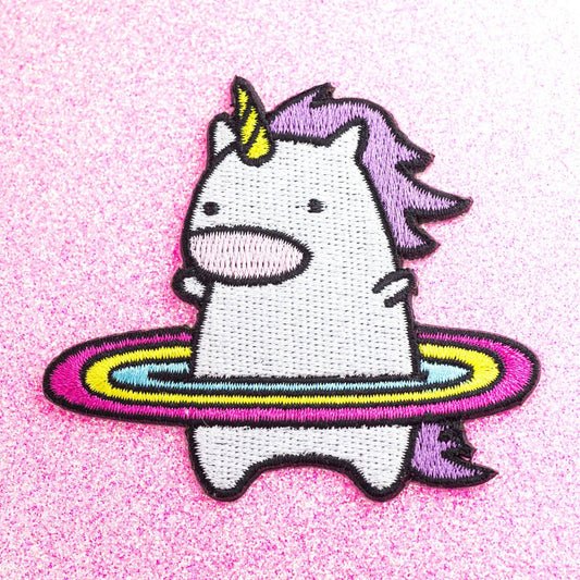Work it, Hula Unicorn Iron on patch | Robot Dance Battle (CA)