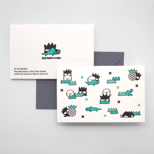 Batz Maru Letterpress Mini Card | ditto ditto x Sanrio (HK)