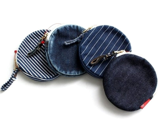 Denim Zippered Coin Purse | Araiyan (Japan)