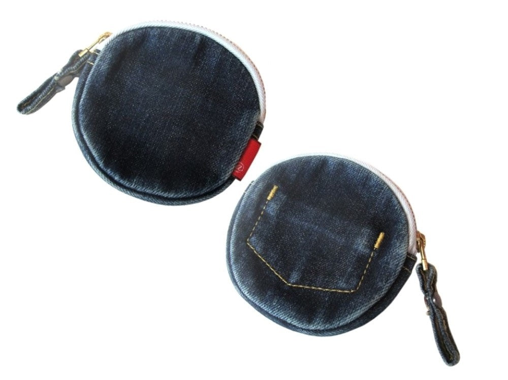 Denim Zippered Coin Purse | Araiyan (Japan)
