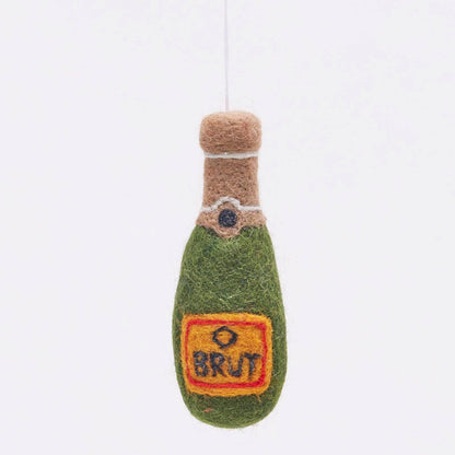 Champagne Wool Felt Ornament