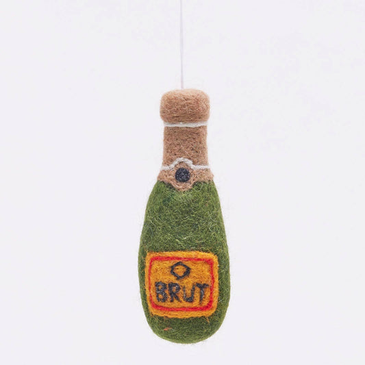 Champagne Wool Felt Ornament