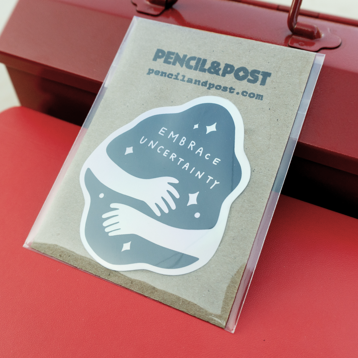 Embrace Uncertainty Holographic Sticker | Pencil and Post (WA)