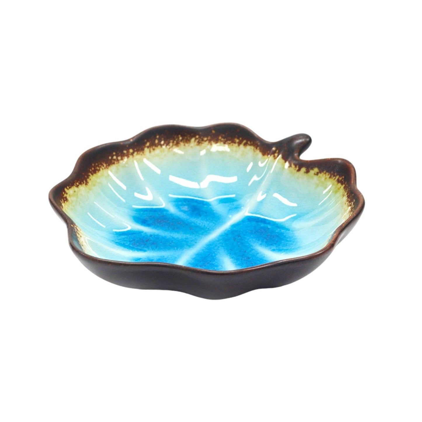 Porcelain Leaf Shaped Plate | Aozora Kannyu