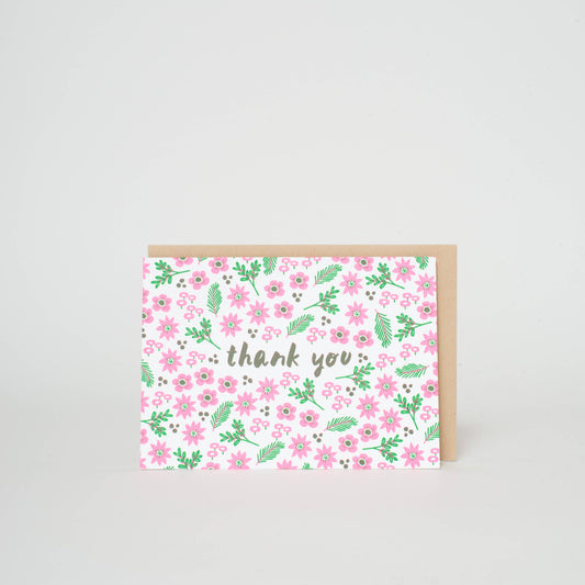 Boxed Set Thank You Floral Letterpress Greeting Cards | Hello!Lucky (CA)