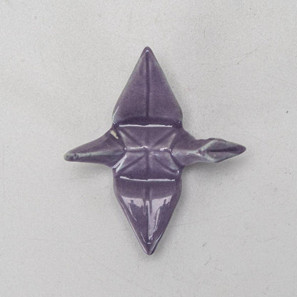 Origami Crane Ceramic Chopstick Rest – Purple