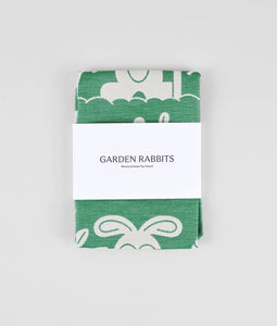 Garden Rabbits Tea Towel | Wrap (England)