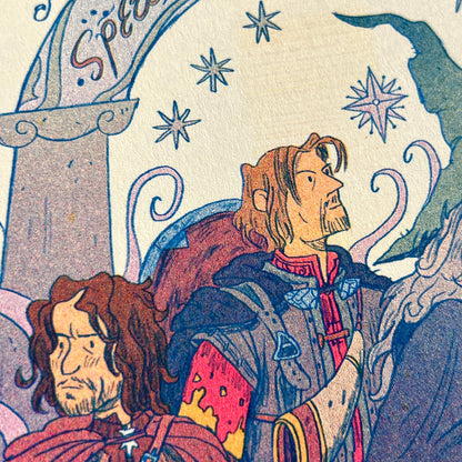 Lord of the Rings, Fellowship Riso Print | Natalie Andrewson (CA)