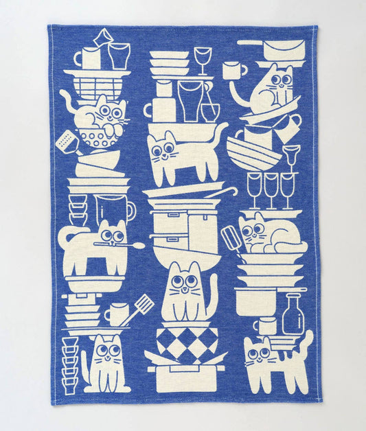 Kitchen Cats Tea Towel | Wrap (England)