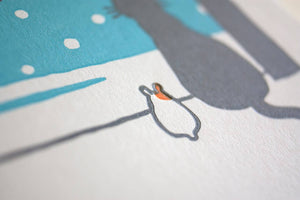 Dog in Snow Holiday Card | Fugu Fugu Press (CA)