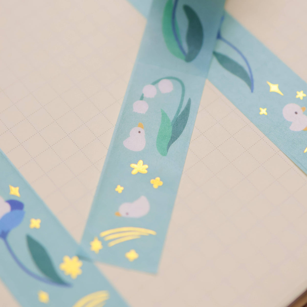 Flower Duck foil washi tape by Thousand Skies, alternate view 3