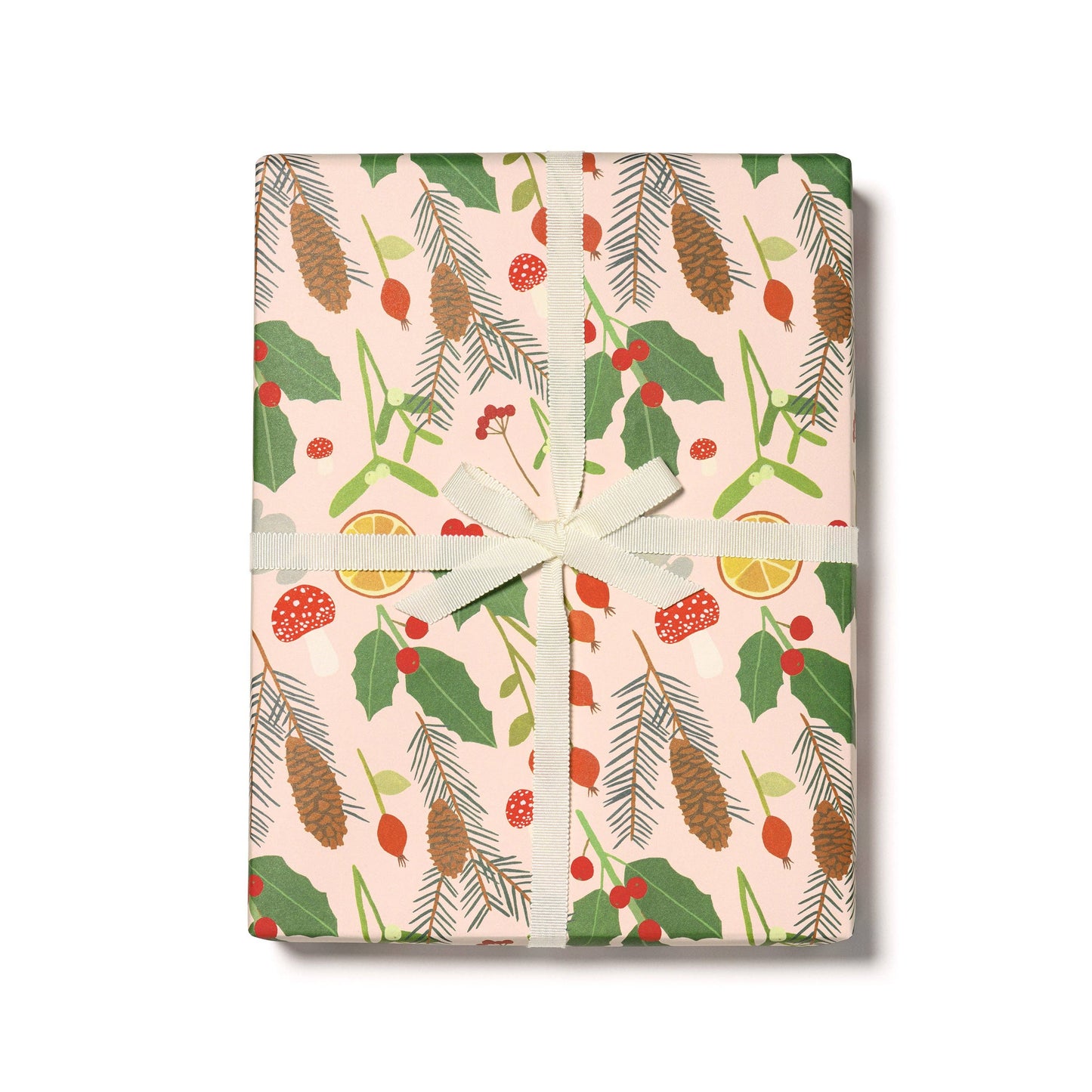 Holiday Greens Wrapping Paper  |  Red Cap Cards (NH)
