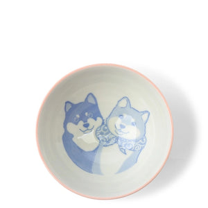 Ceramic Shiba Rice Bowl | Red (Japan)