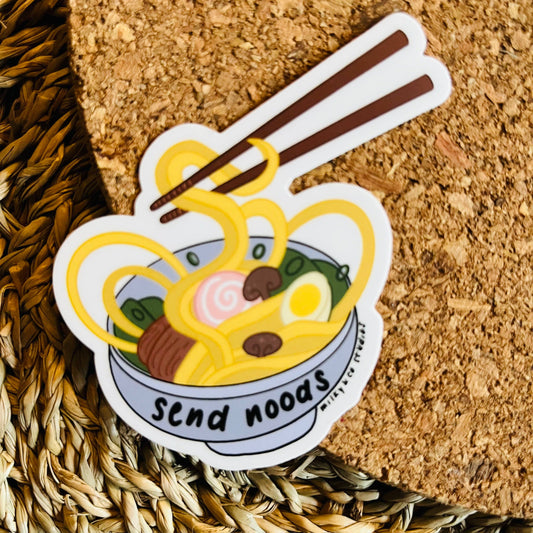 Send Noods Vinyl Sticker | Milky & Co. Studios (AZ)