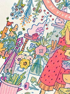 The Florist: Explorer of Living Wonders Risograph Print | Natalie Andrewson (CA)
