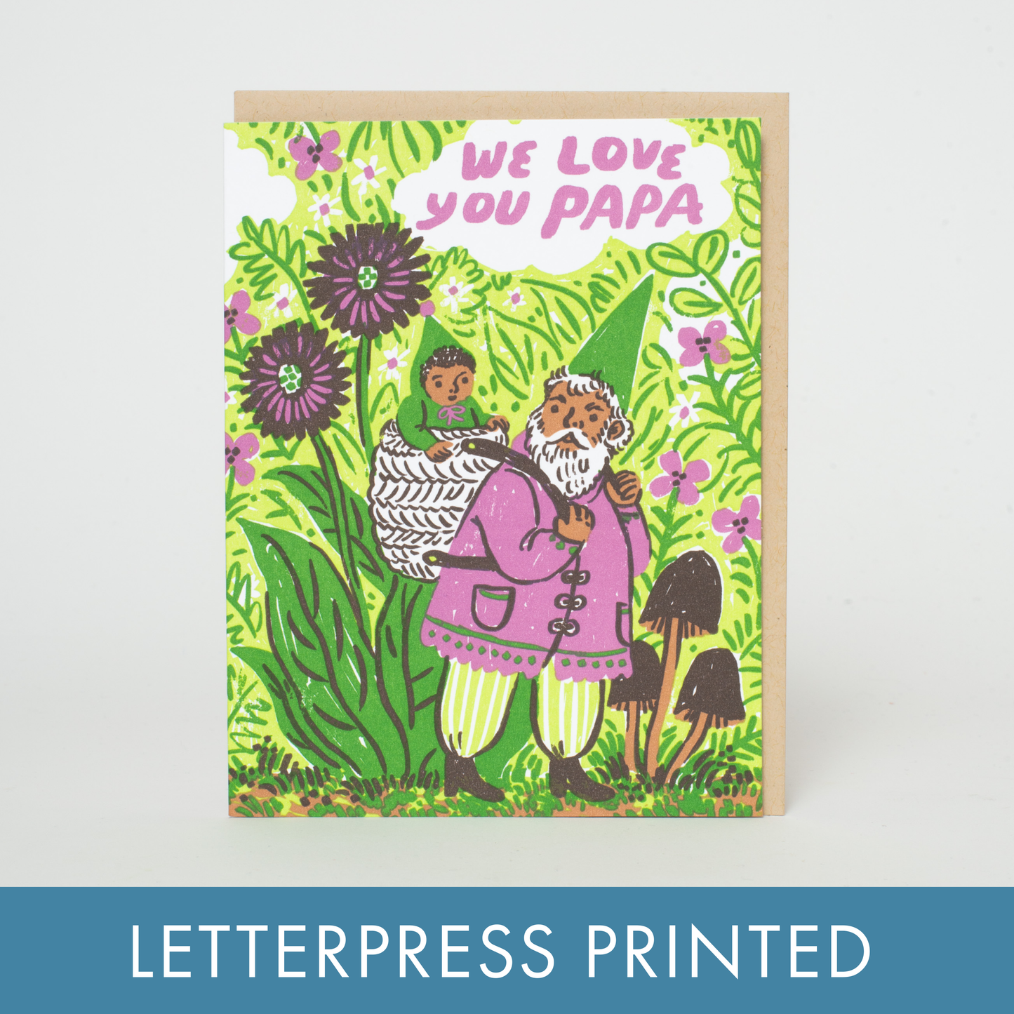 Gnome Father’s Day Letterpress Card | Phoebe Wahl (WA)