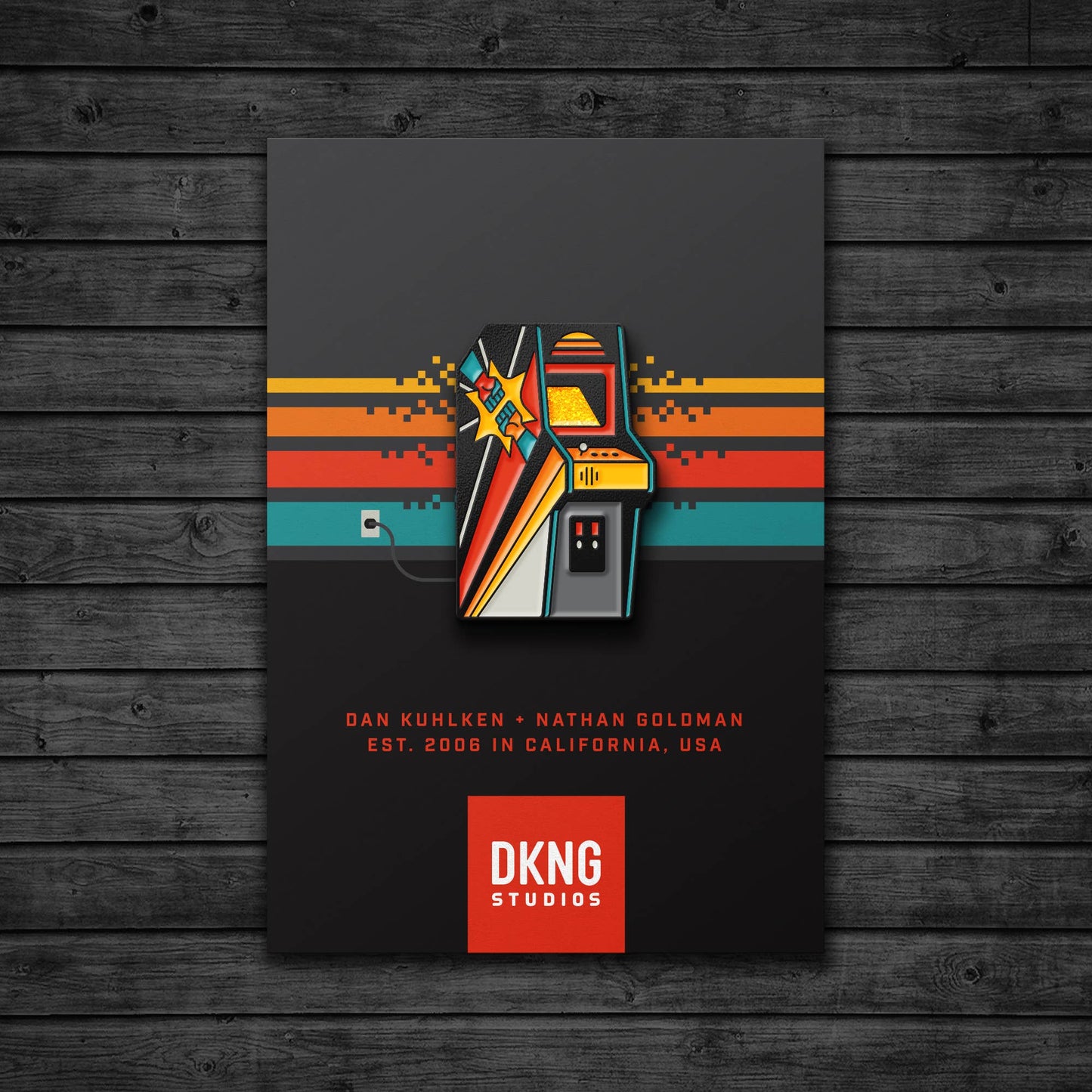 Arcade: Fight  | Soft Enamel Pin | DKNG (CA)