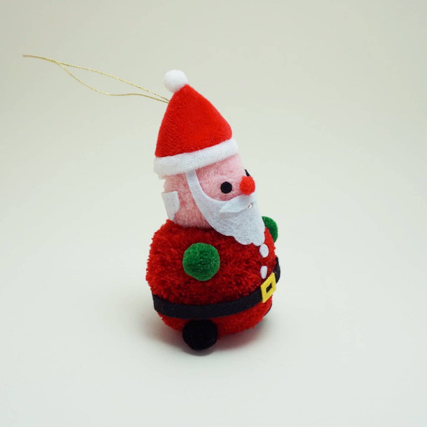 Santa Pom Pom Ornament | Lucky Horse Press (NJ)
