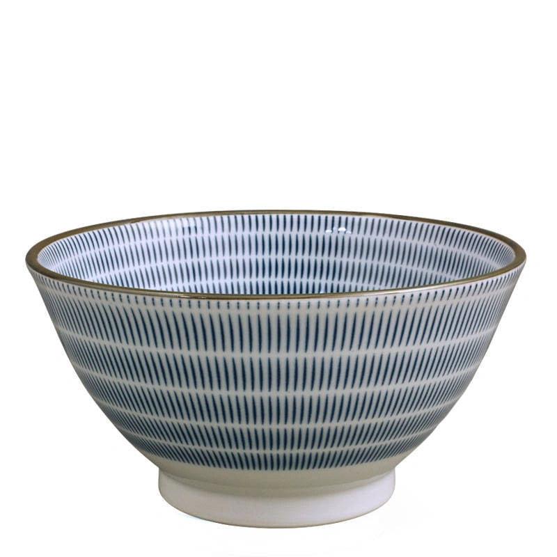 Ceramic Sendan Noodle Bowl | Navy (Japan)