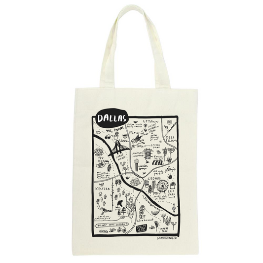 Dallas Map Canvas Tote | People I've Loved (CA)