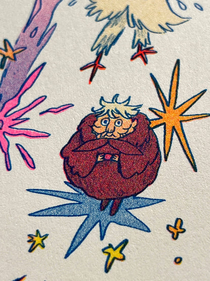 Howl's Moving Castle Riso Print (Small) | Natalie Andrewson (CA)