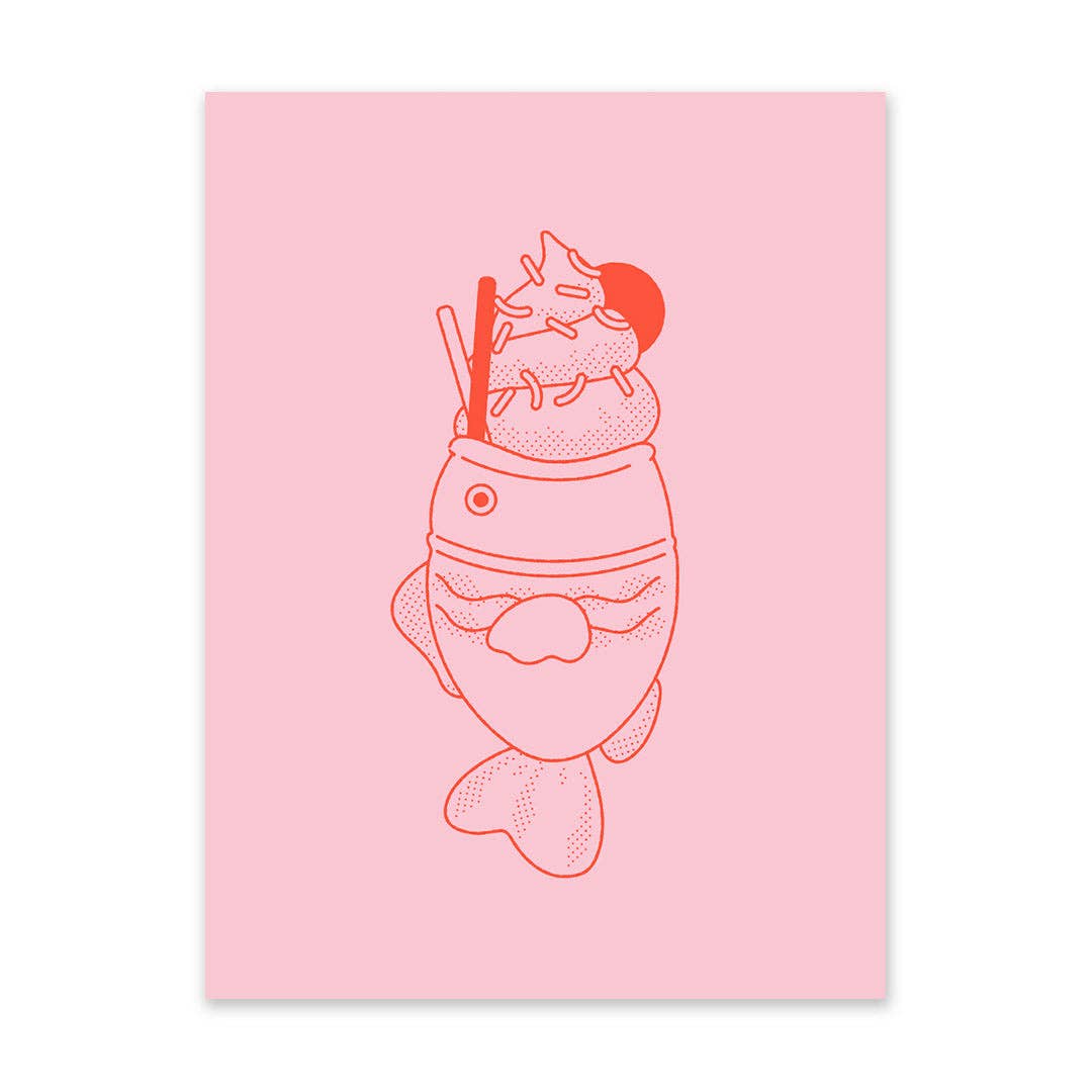 Taiyaki Risograph Print | Ohh Deer (UK)