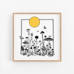 Garden of Mushrooms Art Print | Kaari Selven (OR)