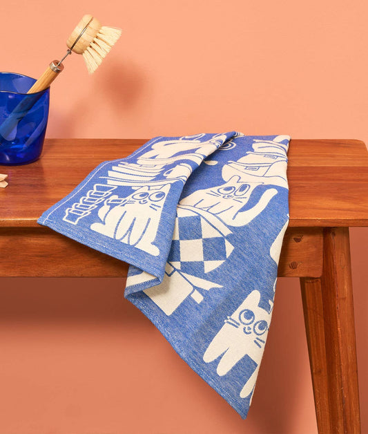 Kitchen Cats Tea Towel | Wrap (England)