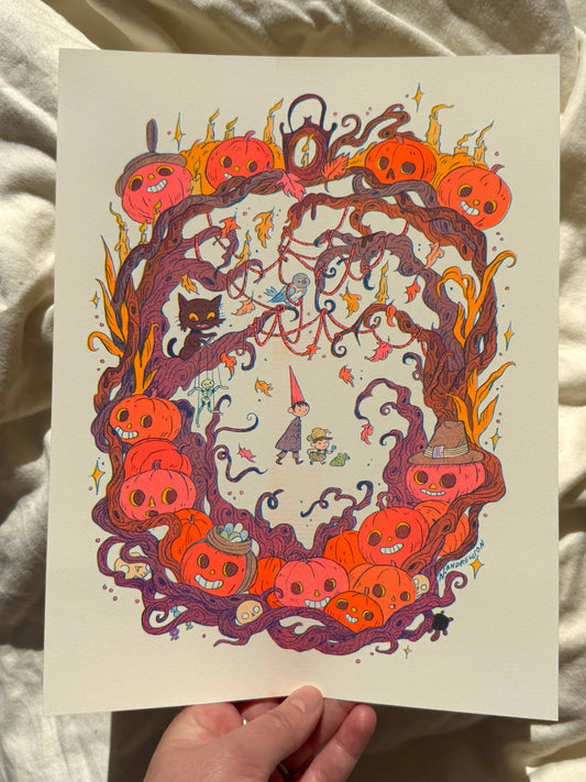 Ain’t That Just The Way Small | Over The Garden Wall tribute Riso Print | Natalie Andrewson (CA)