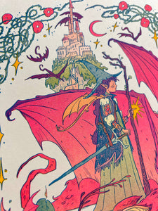 Dragon Witch Risograph Print | Natalie Andrewson (CA)