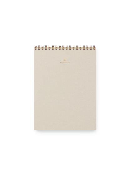 Office Notepad  (Liined)| Natural Linen |Appointed (DC)