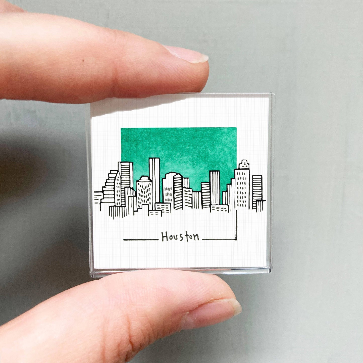 Houston, Texas Mini Art Print | Mick’s Art Goods (WA)