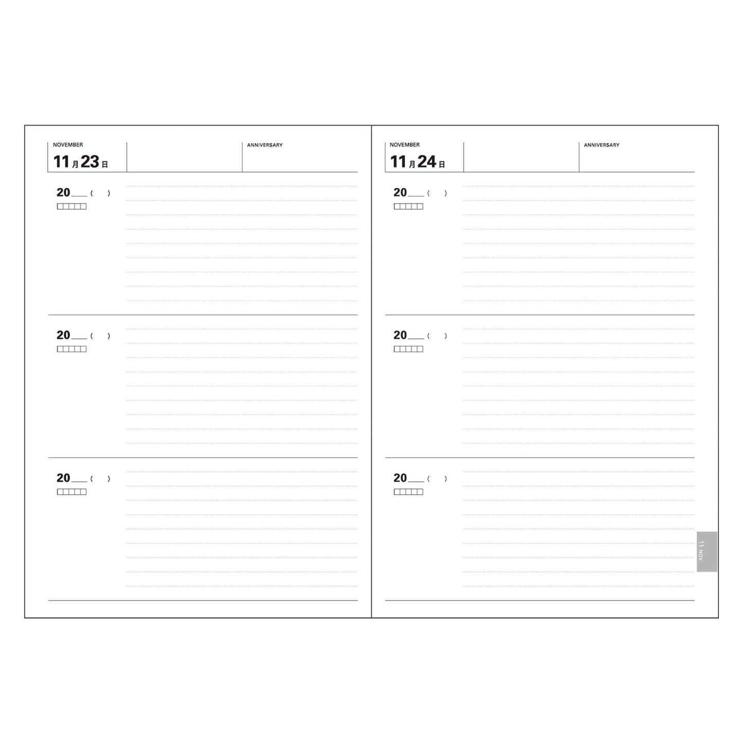 Undated three Years Diary | Mark's Inc. (Japan)