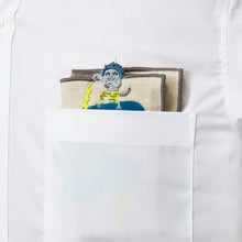 Load image into Gallery viewer, MiW Style Pocket Handkerchief | Kaminarichan in Grey | moritaMiW (Japan)
