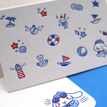 Load image into Gallery viewer, Cinnamoroll Letterpress Mini Card | ditto ditto x Sanrio (HK)
