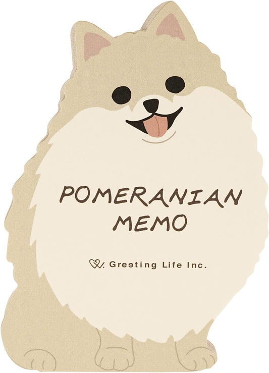 Pomeranian Memo Pad | Greeting Life (Japan)