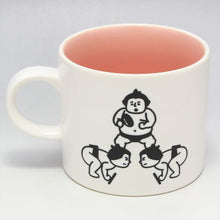 Load image into Gallery viewer, Table Tennis Sumo Mug | Mino Ware (Japan)
