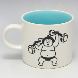 Weightlifting Sumo Mug | Mino Ware (Japan)