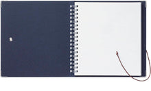 Load image into Gallery viewer, Tochigi Leather Closure String Tie Notebook | Navy | Kleid (Japan)
