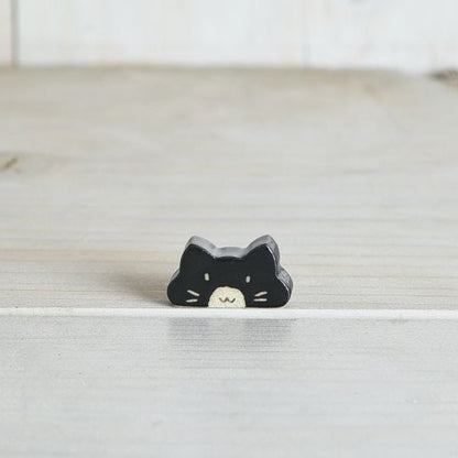 Tuxedo Cat Chopstick Rest | Mino Ware (Japan)