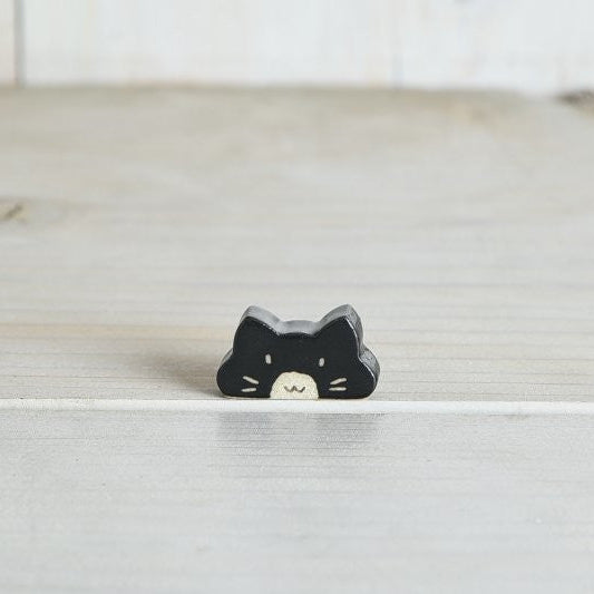 Tuxedo Cat Chopstick Rest | Mino Ware (Japan)