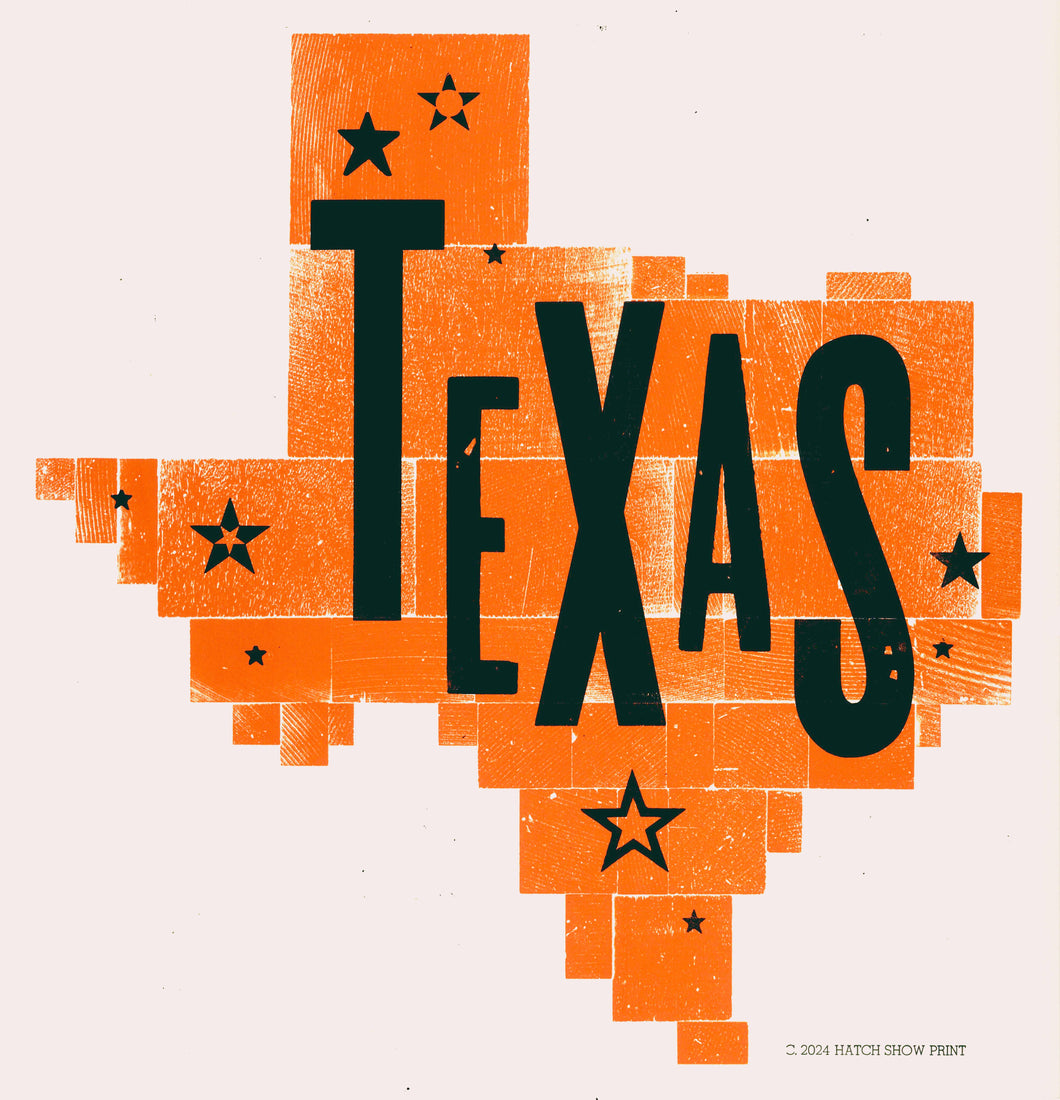 Texas State Letterpress Print | Hatch Show Print (TN)